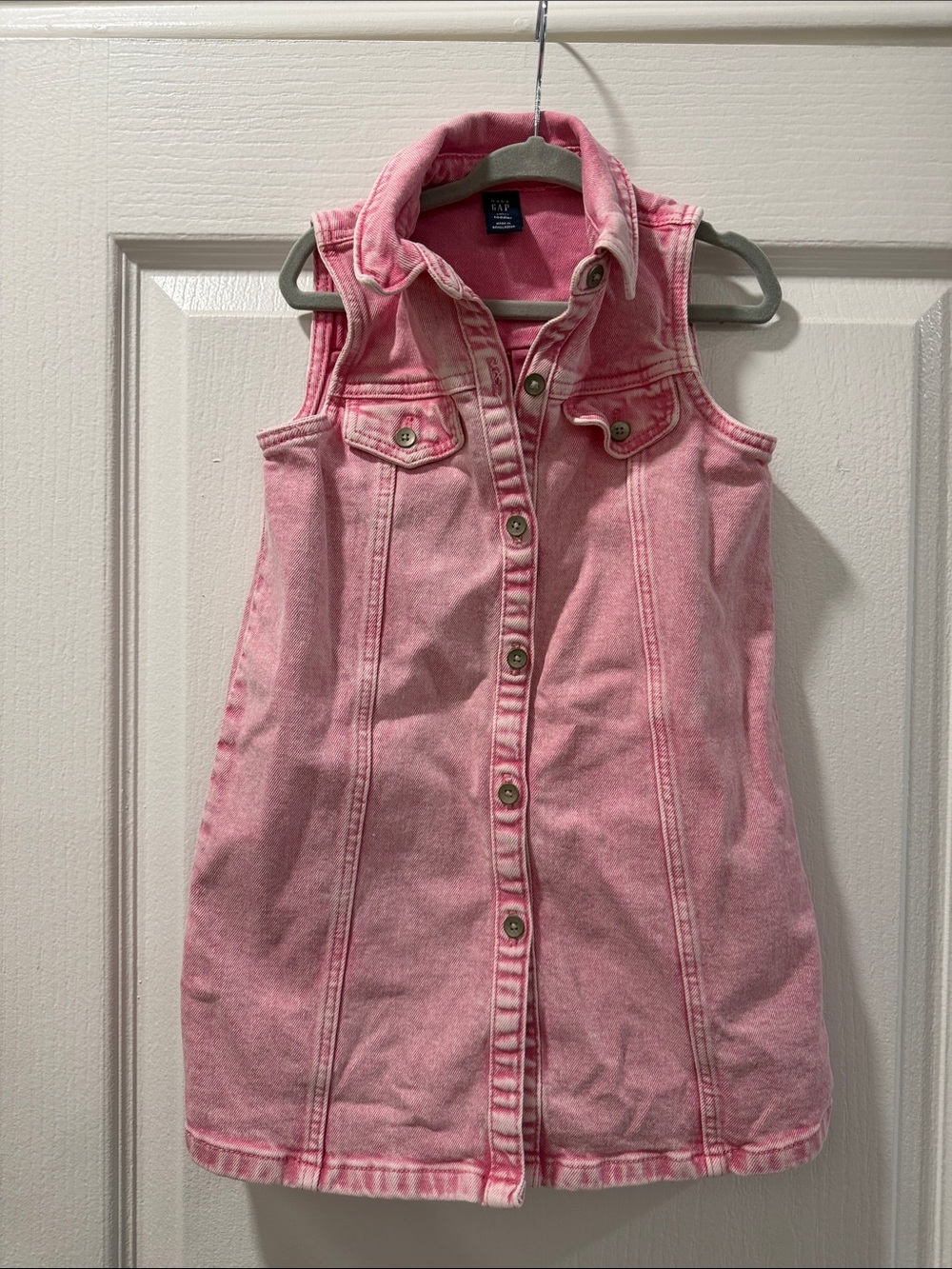 Baby GAP Toddler Pink Denim Dress size 4